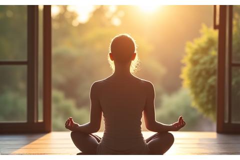 静かに瞑想する人